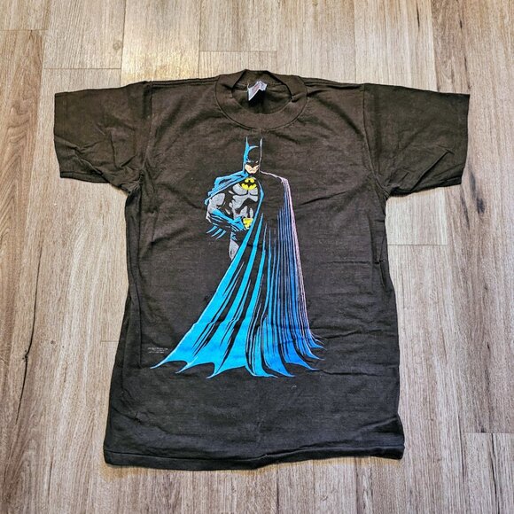 VTG 1988 Batman DC Comics Gotham T-Shirt Oneida Medium Single Stitch Read - Picture 1 of 6